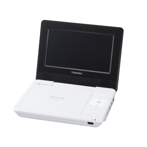 東芝 SD-P710SW 7V型LEDワイド液晶 REGZA レグザポータブルプレーヤー ホワイト ...