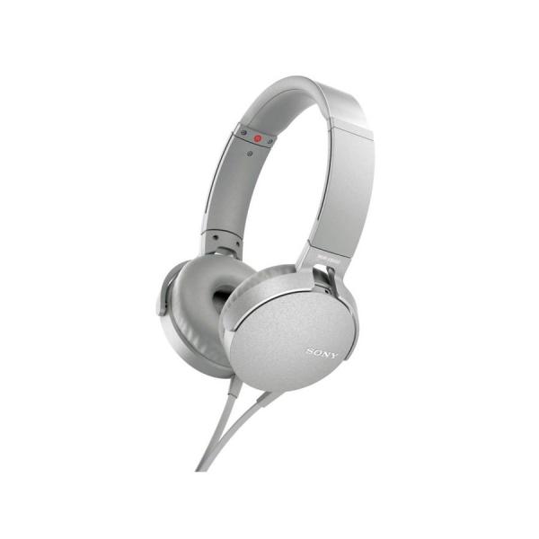 ソニー MDR-XB550AP W ステレオヘッドホン グレイッシュホワイト 新品 送料無料