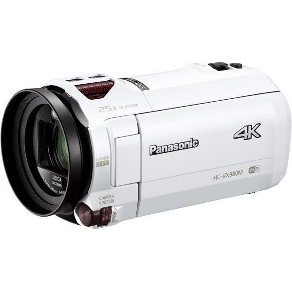 パナソニック Panasonic HC-VX980M-W デジタル4Kビデオカメラ 64GB ホワイ...