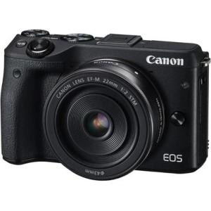 キヤノン Canon EOS M3 ダブルレンズキット ブラック ボディ 交換レンズEF-M 18-...