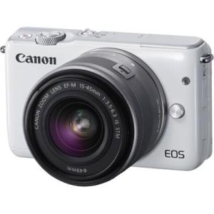 キヤノン CANON EOS M10 EF-M15-45 IS STM レンズキット ホワイト 新品...