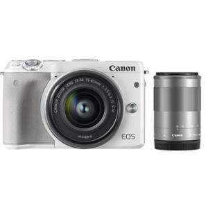 キヤノン CANON EOS M3 ダブルズームキット2 WH ボディ ホワイト 交換レンズ2本セッ...