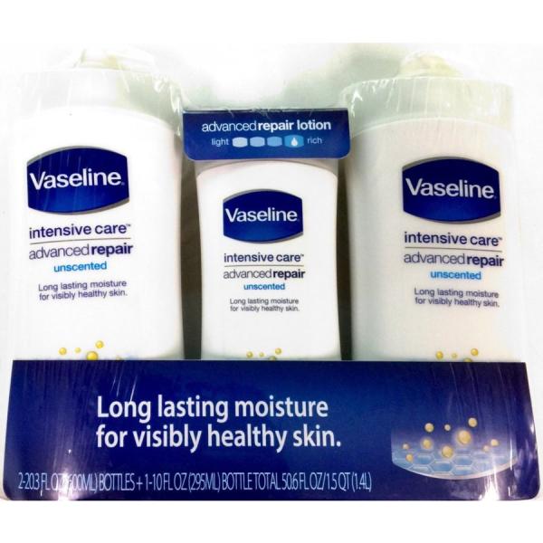 ヴァセリン Vaseline トータルモイスチャー/リペアリングローション 600ml 2本 &amp; 2...