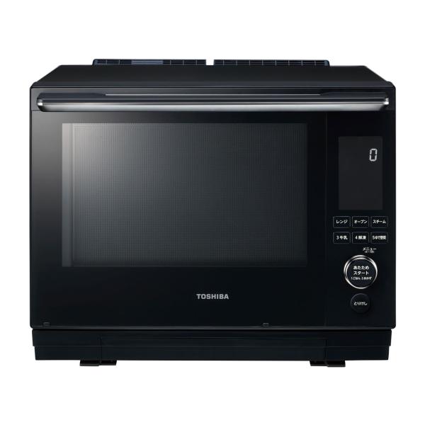 東芝 ER-D3000A K 過熱水蒸気オーブンレンジ 石窯ドーム 30L 2段調理対応 グランブラ...