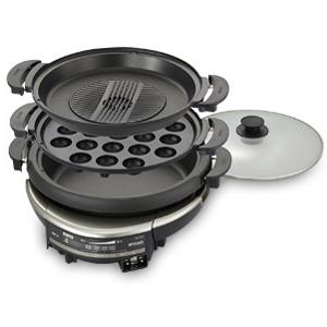 タイガー CQD-B300-TH グリル鍋 プレート3枚 メタリックブラウン 新品 送料無料