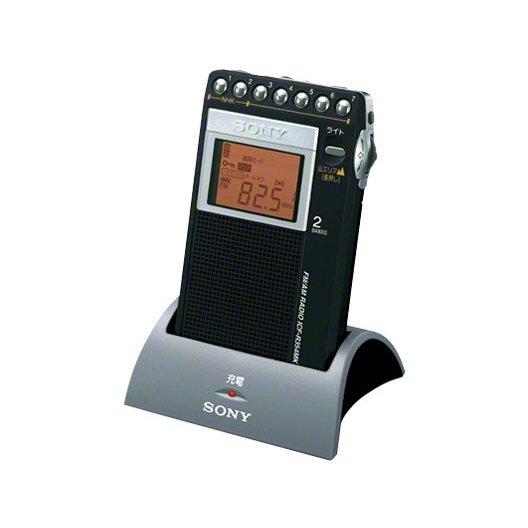 ソニー SONY ICF-R354MK 充電キット付き 片耳巻取り FM/AM シンセサイザーラジオ...