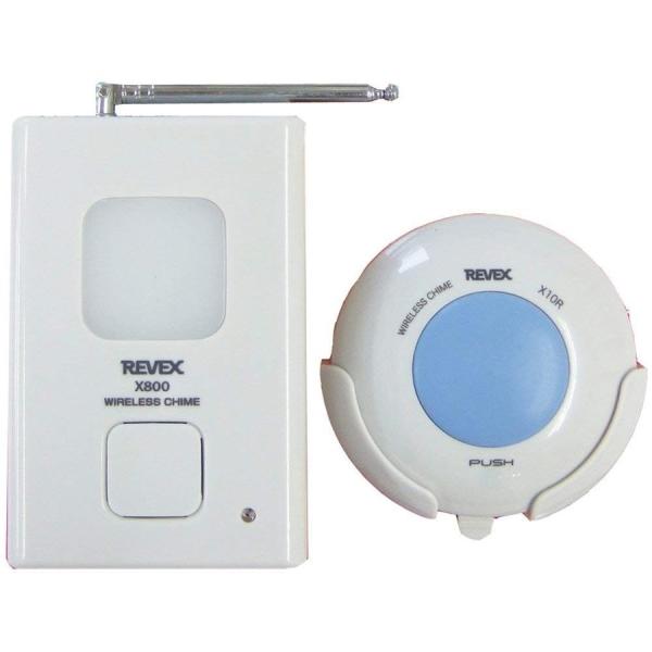 リーベックス REVEX X810R ワイヤレス ドア周り防犯用品 呼び出しチャイム 送受信機セット...