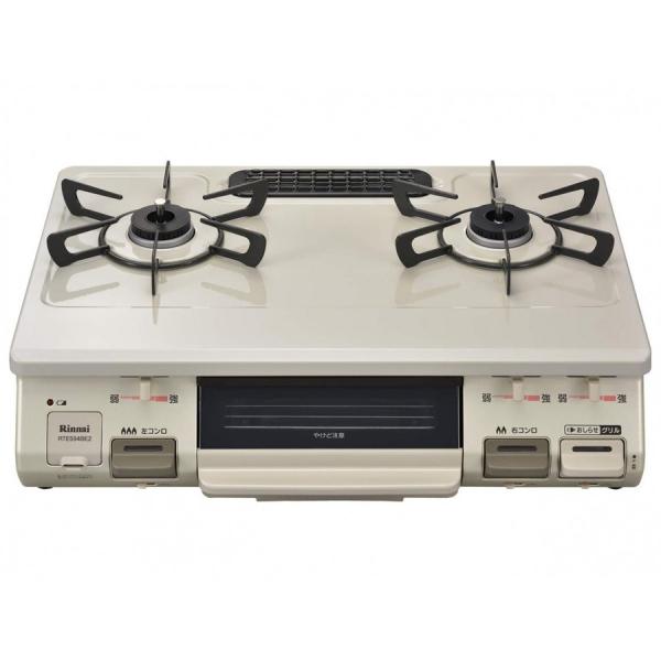 リンナイ Rinnai RTE594BE2L 13A 都市ガス12A・13A用 ガステーブル 左強火...