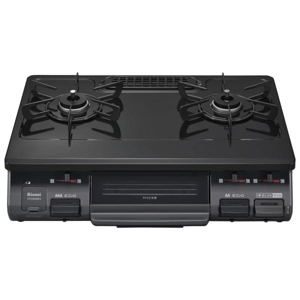 リンナイ RTE594BK2L LP ガステーブル プロパンガスLPG 左強火 60cm幅 片面焼グ...