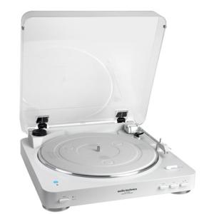 オーディオテクニカ AT-PL300BT WH ワイヤレスターンテーブル Bluetooth対応 ホ...
