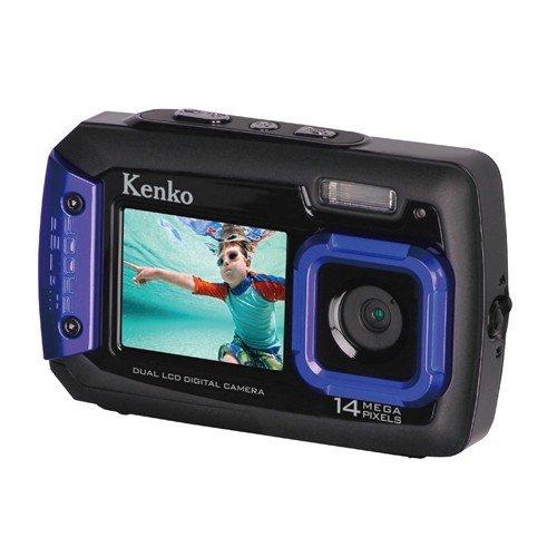 ケンコー Kenko DSC1480DW 防水デュアルモニターデジタルカメラ ブラック＆ブルー 新品...