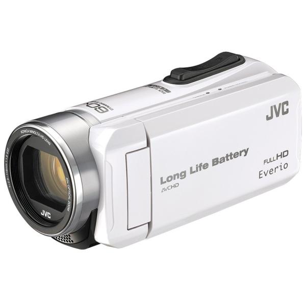 JVC ビデオカメラ ハンディカメラ Everio エブリオ GZ-F117-W フルハイビジョン ...