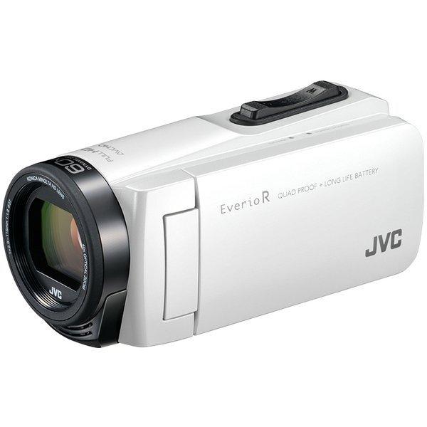 JVC ジェイブイシー QUAD PROOF GZ-R470-W ハイビジョンメモリービデオカメラ ...