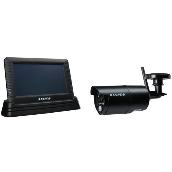 マスプロ MASPRO モニター＆ワイヤレスHDカメラセット 防塵 防水タイプ 高画質92万画素 I...