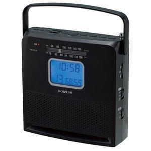 コイズミ KOIZUMI SAD-4702/K CDラジオ ワイドFM対応 ブラック 新品 送料無料