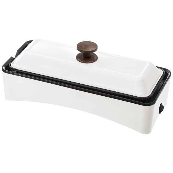 ヤマゼン YYHP-2WAY-W 2wayスリムホットプレート 平面プレート・たこ焼きプレート付属 ...