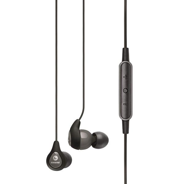 SHURE シュア SE112M+-GR-A 高遮音性イヤホン リモート＆マイク付き グレー 新品 ...