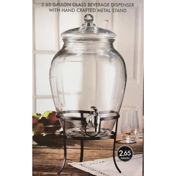 Stylesetter ガラス製 ドリンクディスペンサー 10.0L 新品 送料無料