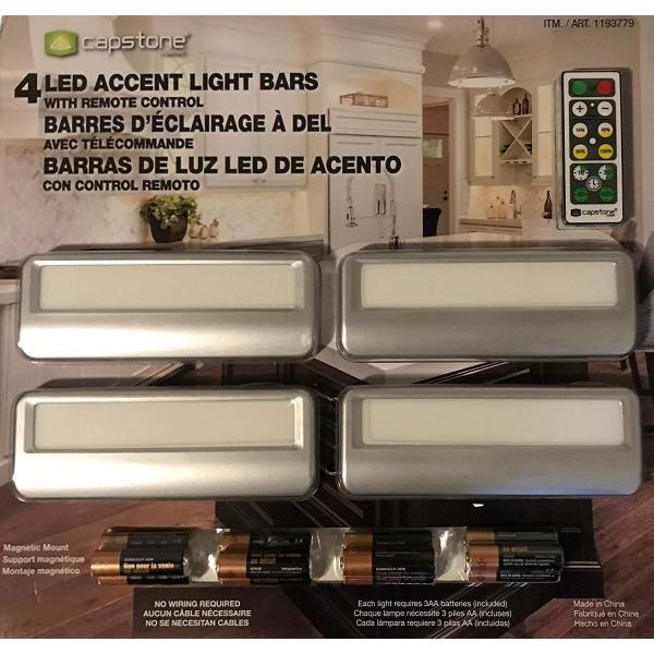 Capstone 4 ワイヤレス LED アクセントライトバー リモコン付き 新品 送料無料