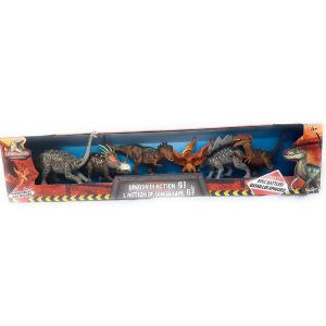 Kid Galaxy Dinosaurs Poseable Dinosaurアクション6パック 新品...