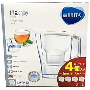 BRITA ブリタ アルーナ 2.4L 浄水部容量1.4L カートリッジ 4個付 新品 送料無料