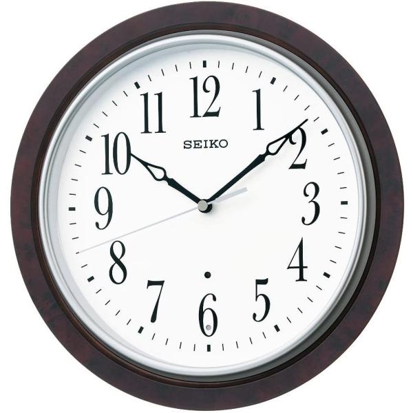 セイコータイムクリエーション KX391B 電波掛時計 濃茶木目模様 新品 送料無料