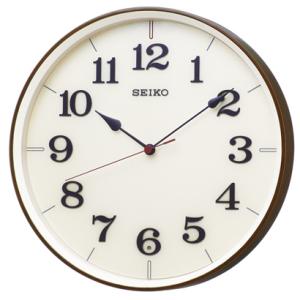 セイコータイムクリエーション KX221B 電波掛時計 濃茶 新品 送料無料