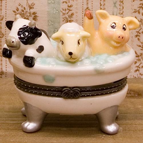 秋月貿易 ポタリー ミニケース なかよしバス 新品 送料無料 翌日出荷