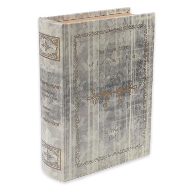 秋月貿易 アンティーク調 ブック型小物入れ Lサイズ The Adventures of Huckl...