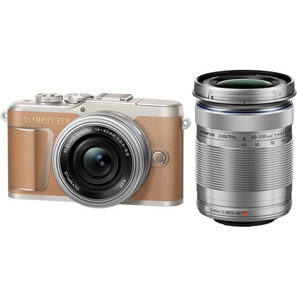 オリンパス OLYMPUS PEN E-PL9 EZダブルズームキット ブラウン 新品 送料無料