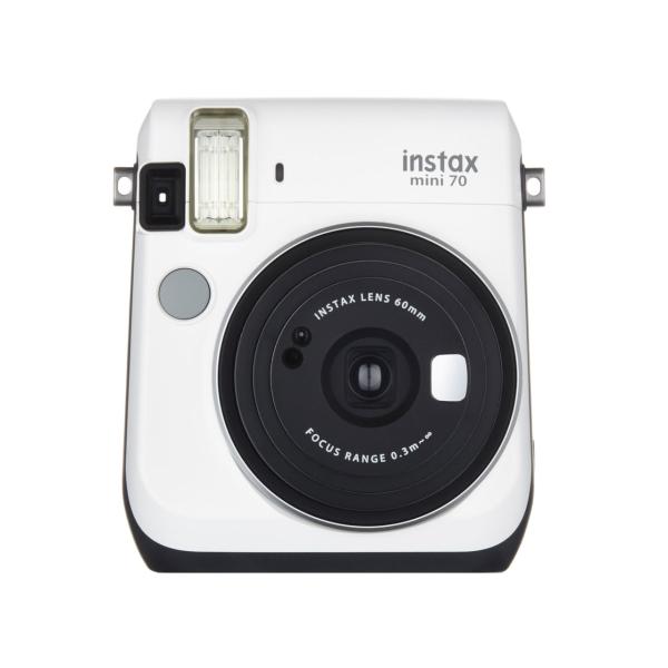 富士フイルム FUJIFILM INS MINI 70N WHITEインスタントカメラ チェキ ホワ...