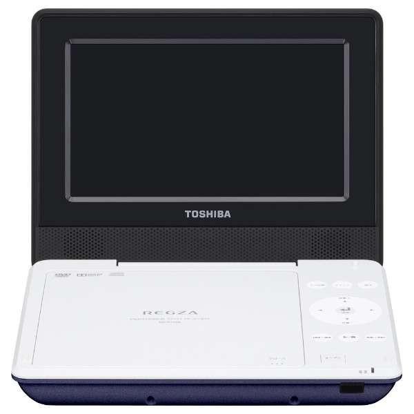 東芝 SD-P710SL 7V型ワイド ポータブルDVDプレーヤー REGZA ブルー 新品 送料無...