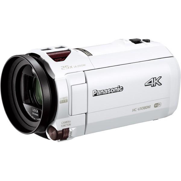 パナソニック Panasonic HC-VX980M-W デジタル4Kビデオカメラ 64GB ホワイ...