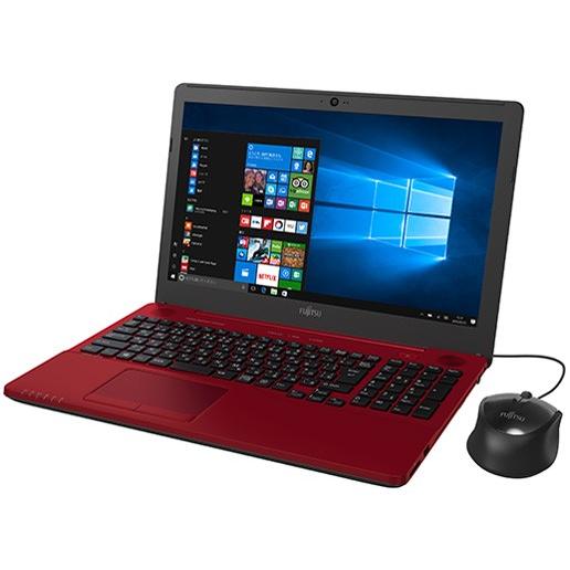 富士通 FUJITSU FMVA42B1R ノートパソコン LIFEBOOK AHシリーズ ベーシッ...