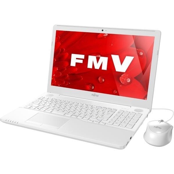 富士通 FUJITSU FMVA42B1W ノートパソコン LIFEBOOK AHシリーズ ベーシッ...