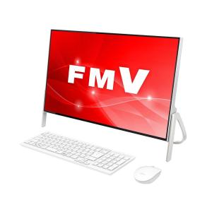 富士通 FUJITSU FMVF52C2W デスクトップパソコン ESPRIMO 23.8型ワイド Celeron メモリ4GB HDD1TB Win10 Office付 ホワイト 新品 送料無料の買取情報