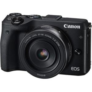 キヤノン Canon EOS M3 ダブルレンズキット ブラック ボディ 交換レンズEF-M 18-...