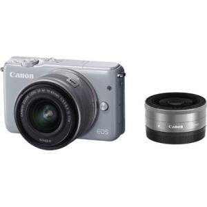 キヤノン CANON EOS M10 ダブルレンズキット グレー ボディ グレー＋交換レンズ 新品 ...