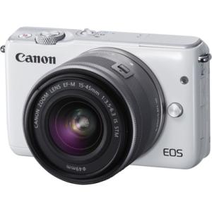 キヤノン CANON EOS M10 EF-M15-45 IS STM レンズキット ホワイト 新品...