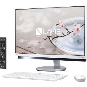 NEC 23.8型ワイド デスクトップPC LAVIE Desk All-in-one Corei7-7500U Windows 10 Home Office搭載 PC-DA770GAW ファインホワイト 新品 送料無料｜eightloop