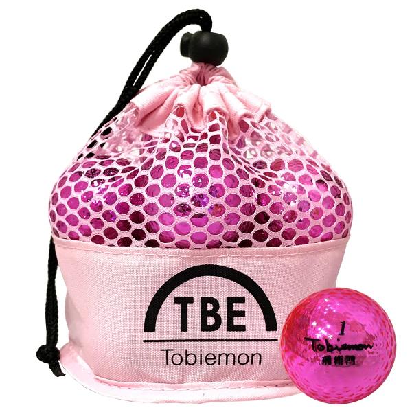 飛衛門 TOBIEMON ゴルフボール 2ピース構造 メッシュバック入り T-MMP ピンク 公認球...