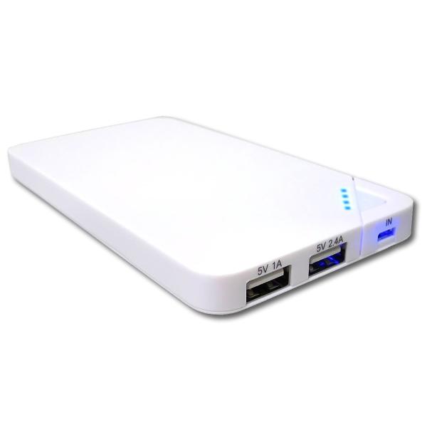 Kellner リーダーメディアテクノ モバイルバッテリー PowerBank 5000mA 白 K...