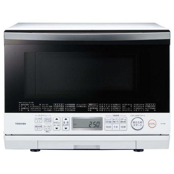 東芝 TOSHIBA ER-TD80 W 過熱水蒸気オーブンレンジ 石窯ドーム 26L グランホワイ...