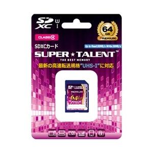 SUPER TALENT スーパータレント SDカード SDXCメモリーカード ST64SU1P 6...