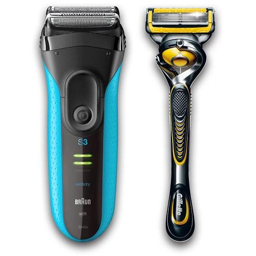 ブラウン BRAUN 3040S-P1 シェーバー シリーズ3 ブルー 新品 送料無料