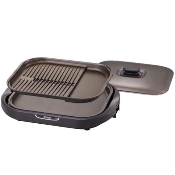 タイガー TIGER ホットプレート 平面 焼肉 プレート 2枚 タイプ ブラウン 蓋付き モウいち...