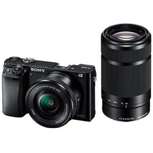 ソニー SONY ILCE-6000Y B α6000 ダブルズームレンズキット ブラック 新品 送...