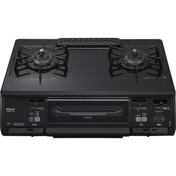 リンナイ Rinnai KGM63VT-TBL 13A ガステーブル 都市ガス（13A）用 左強火タ...