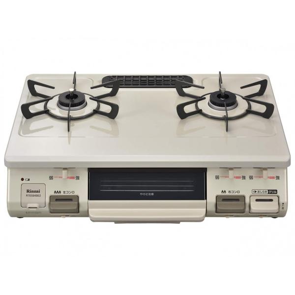 リンナイ Rinnai RTE594BE2L 13A 都市ガス12A・13A用 ガステーブル 左強火...