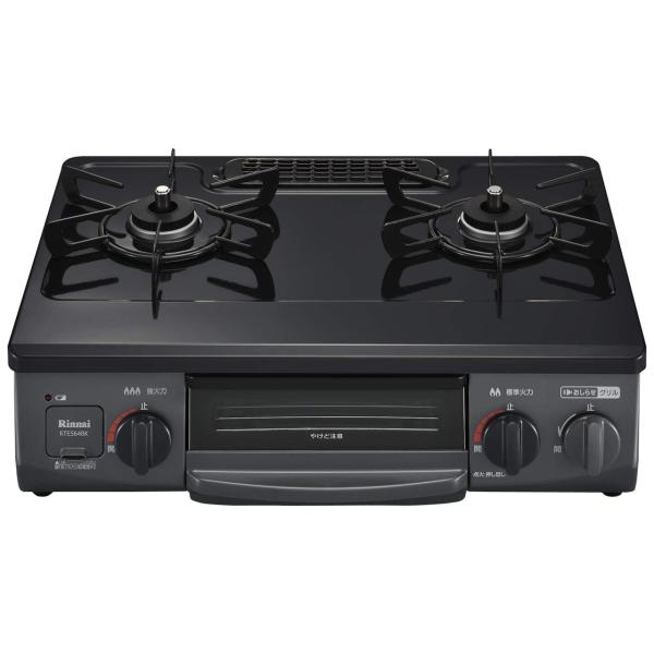 リンナイ RTE564BKL 13A ガステーブル 都市ガス12A13A用 左強火 56cm幅 片面...